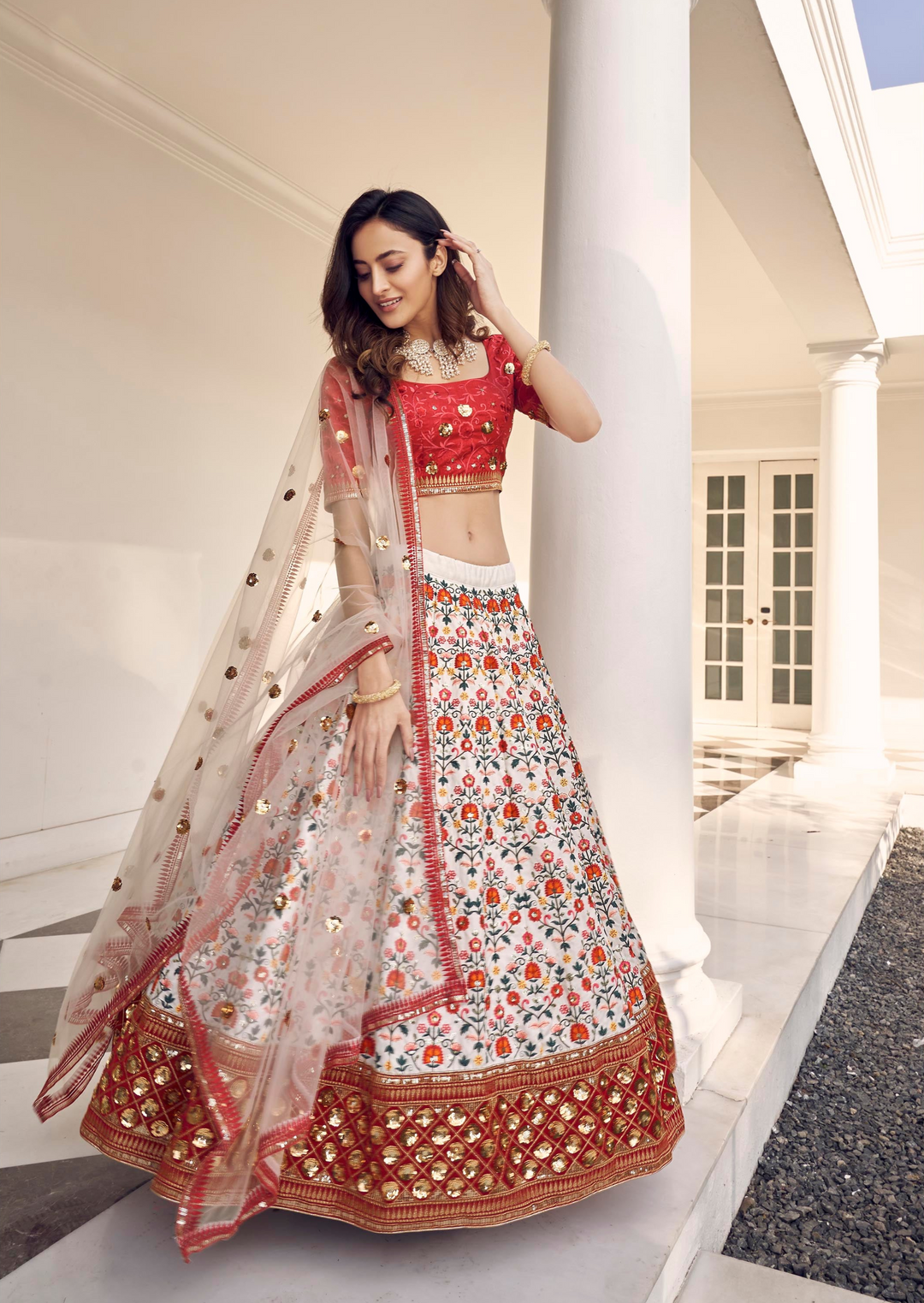 Exquisite Art Silk Lehenga with Dupatta | A Stylish and Sophisticated Choice