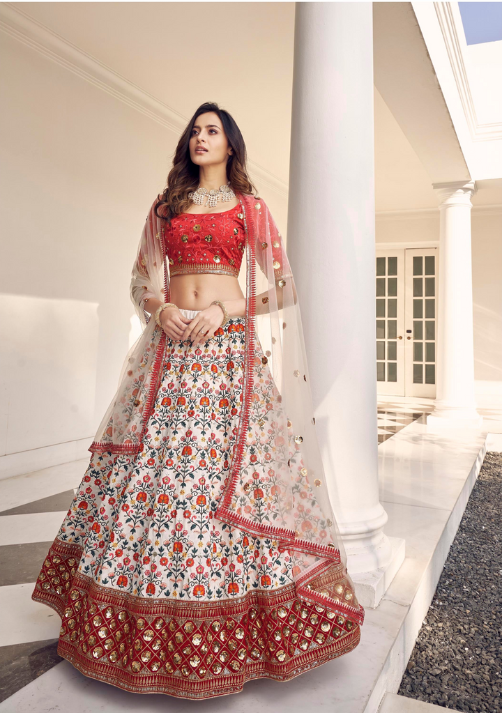 Exquisite Art Silk Lehenga with Dupatta | A Stylish and Sophisticated Choice