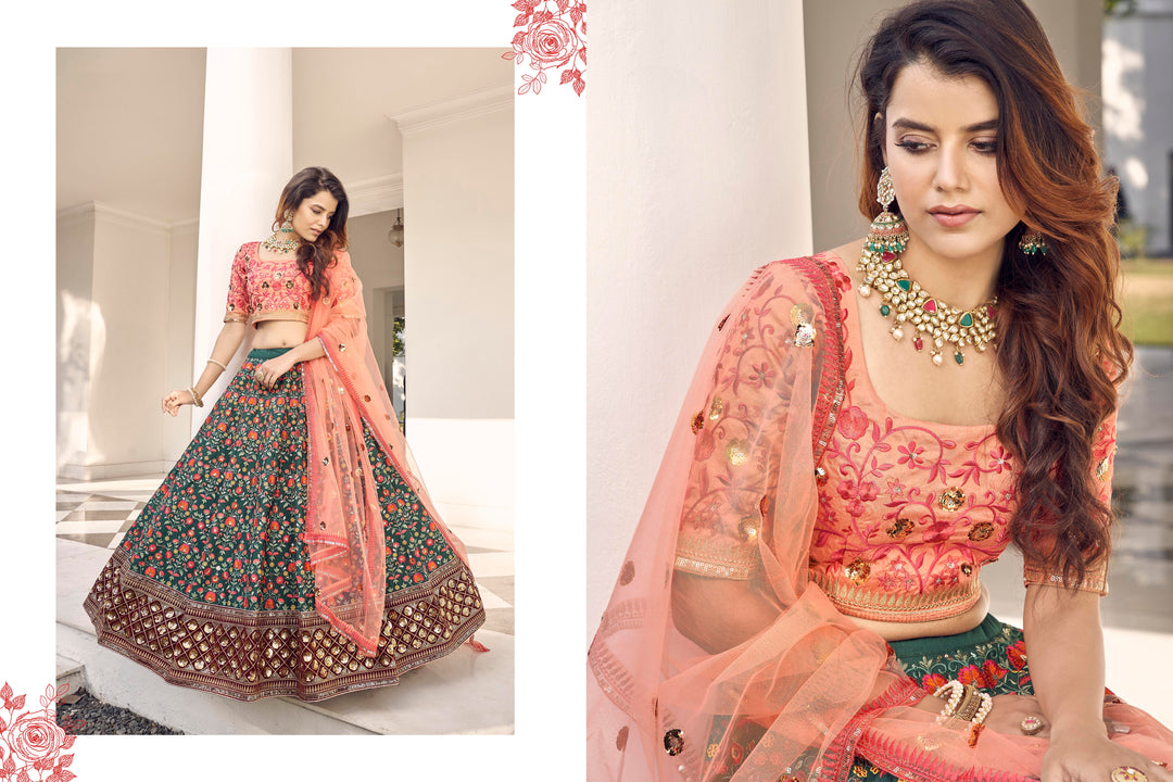 Exquisite Art Silk Lehenga with Dupatta | A Stylish and Sophisticated Choice