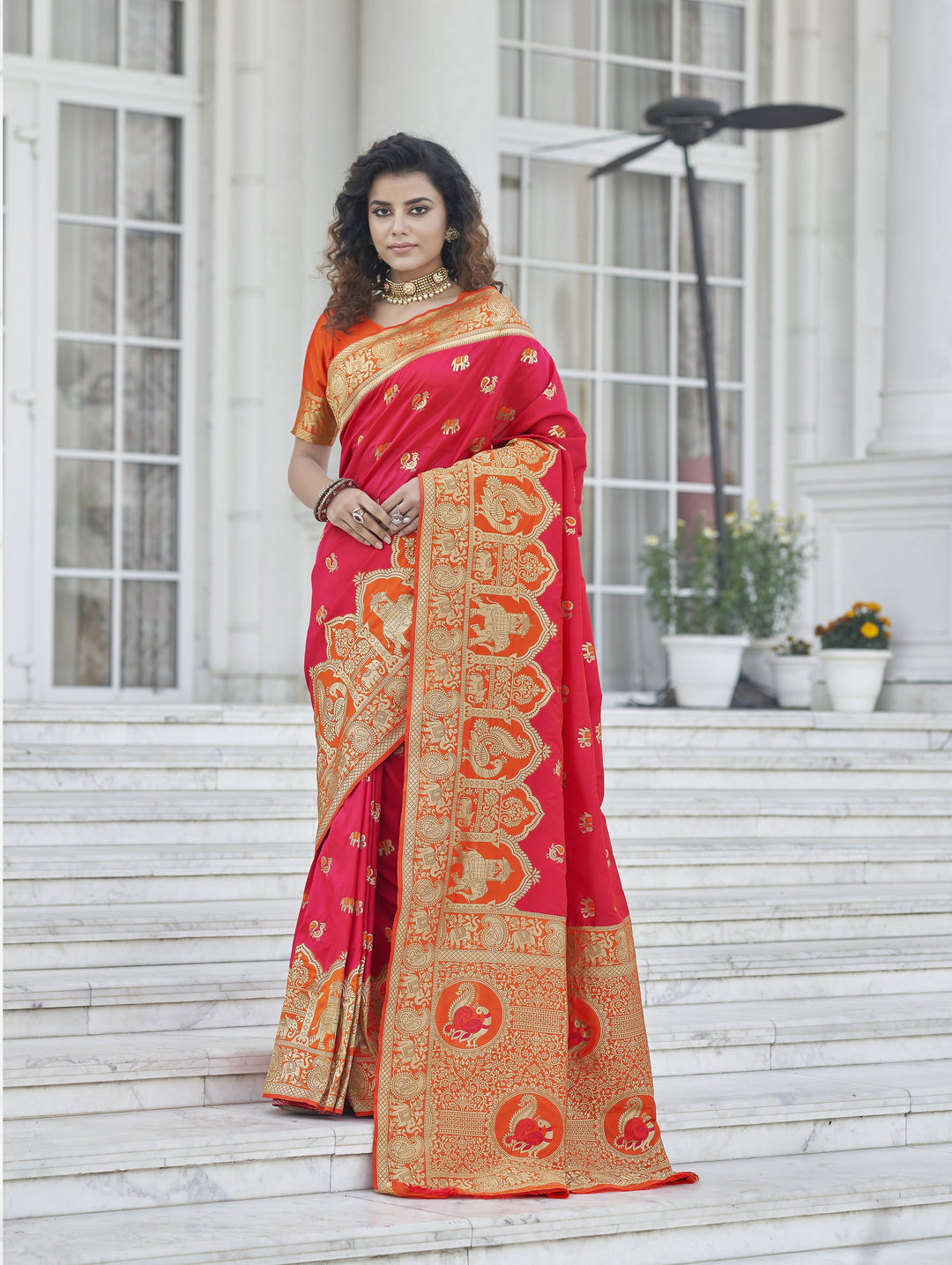 Banarasi Silk Saree with Woven Jari Designer | Perfect for Special Events