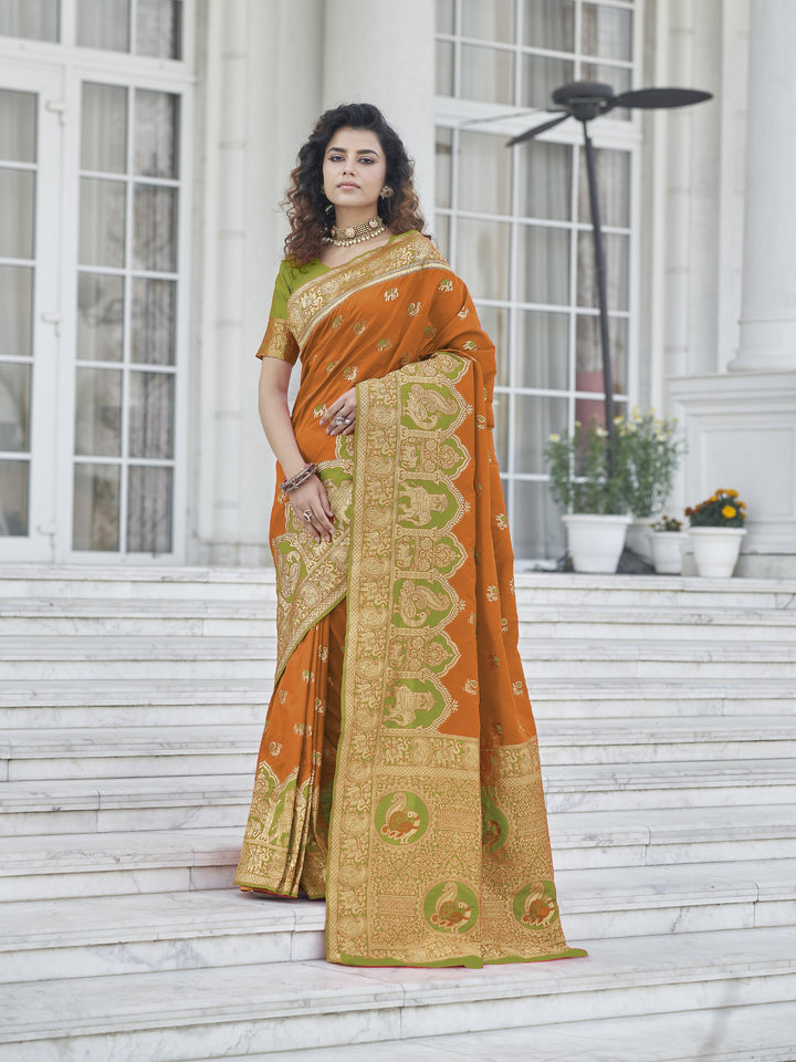 Banarasi Silk Saree | Woven Jari Designer for Special Events & Festivities