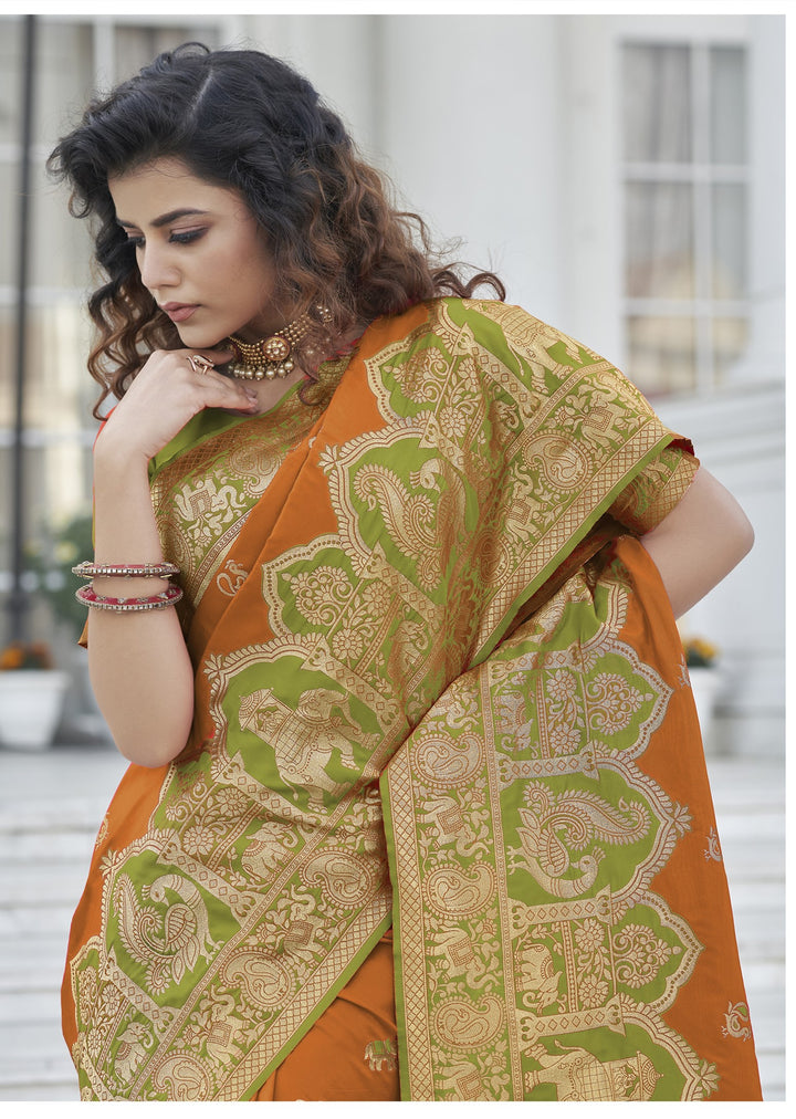 Banarasi Silk Saree | Woven Jari Designer for Special Events & Festivities