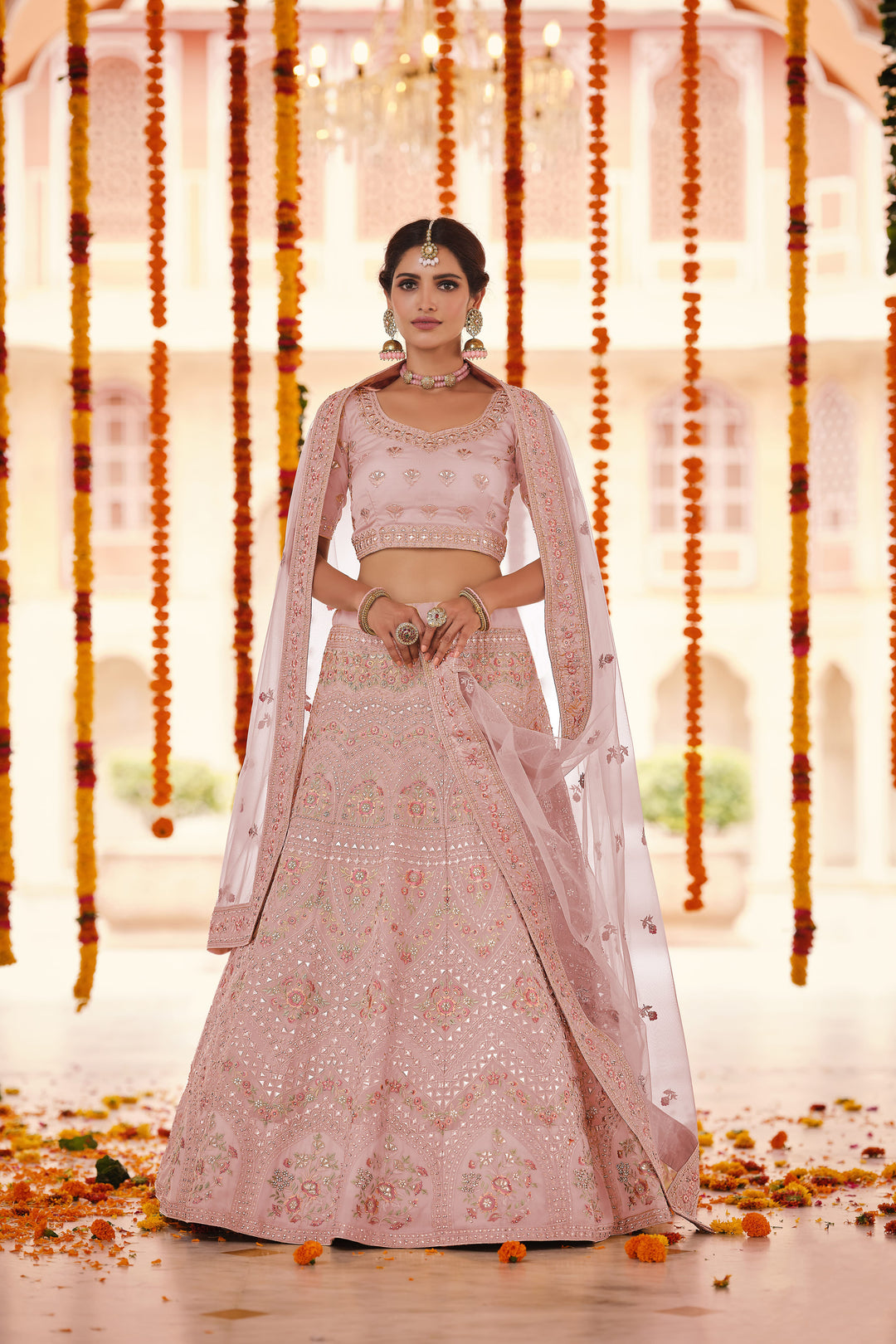 Elegant Organza Lehenga with Dupatta | An Exclusive Designer Masterpiece