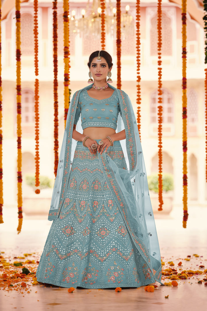 Elegant Organza Lehenga with Dupatta | An Exclusive Designer Masterpiece