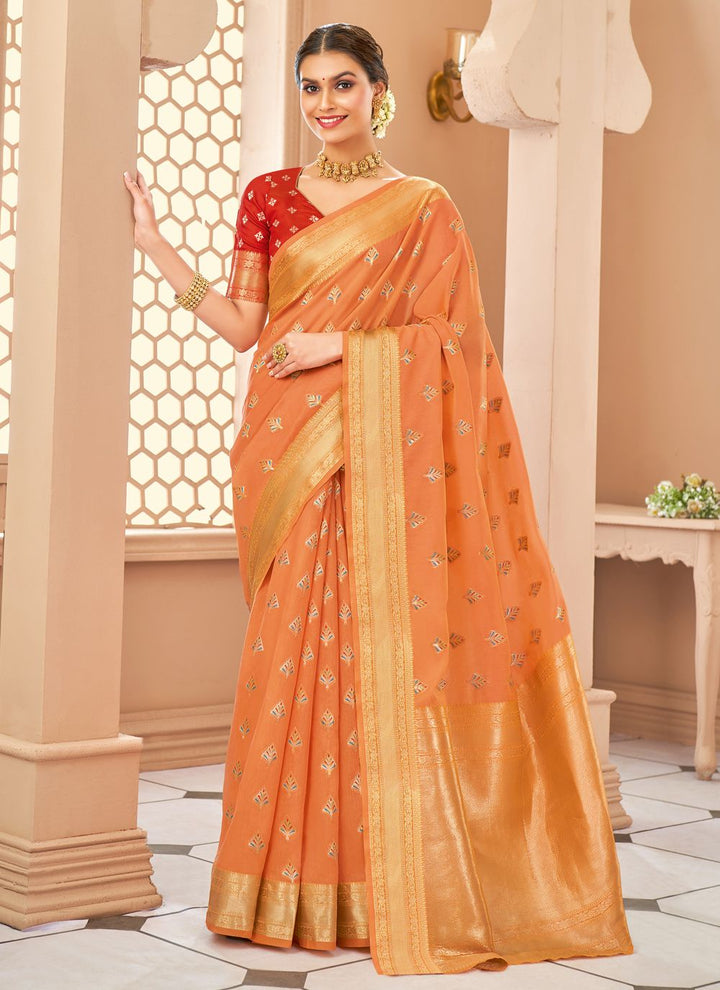 Designer Banarasi Silk Saree | Jari Work for Special Events & Weddings