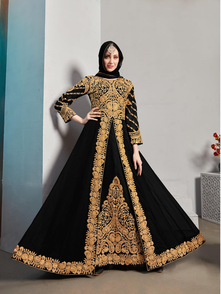 Designer Heavy Embroidery Georgette Salwar Kameez | Perfect for Weddings & Parties