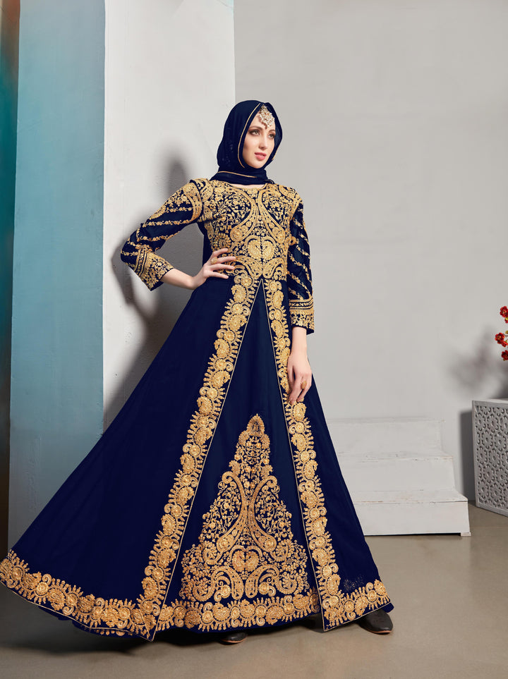 Designer Heavy Embroidery Georgette Salwar Kameez | Perfect for Weddings & Parties