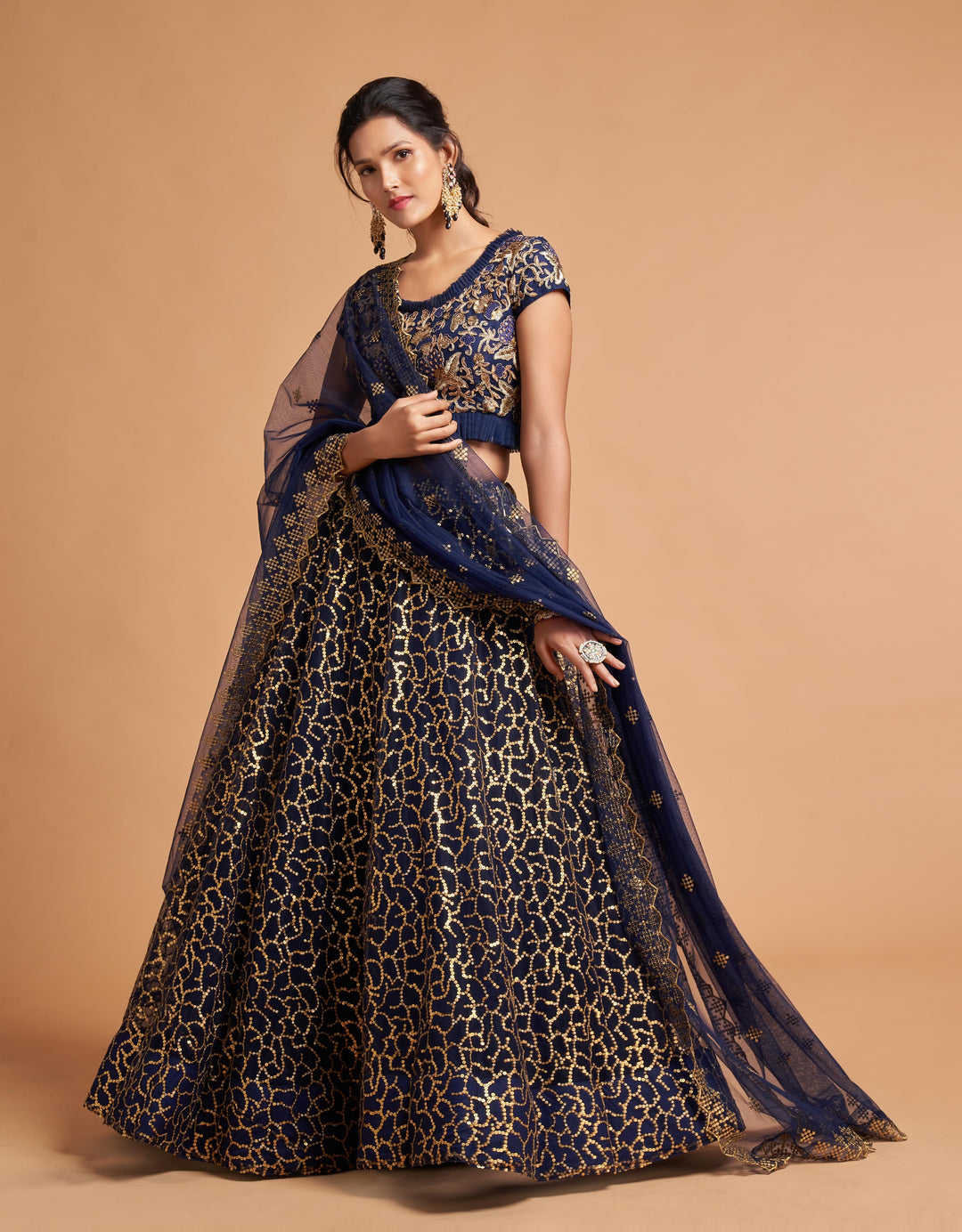 Elegant Soft-Net Lehenga with Jari & Embroidery for Weddings | Party Wear