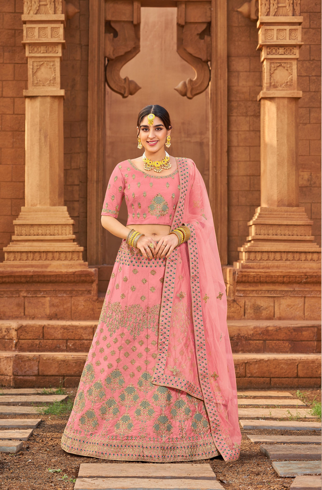 Luxurious Malai Satin Lehenga with Dupatta | An Exclusive Designer Masterpiece