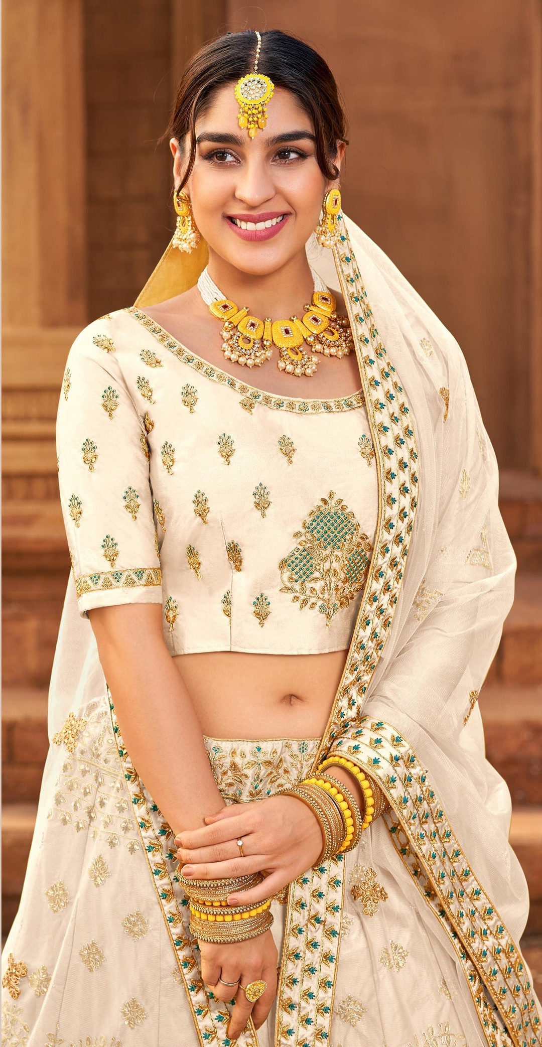 Luxurious Malai Satin Lehenga with Dupatta | An Exclusive Designer Masterpiece