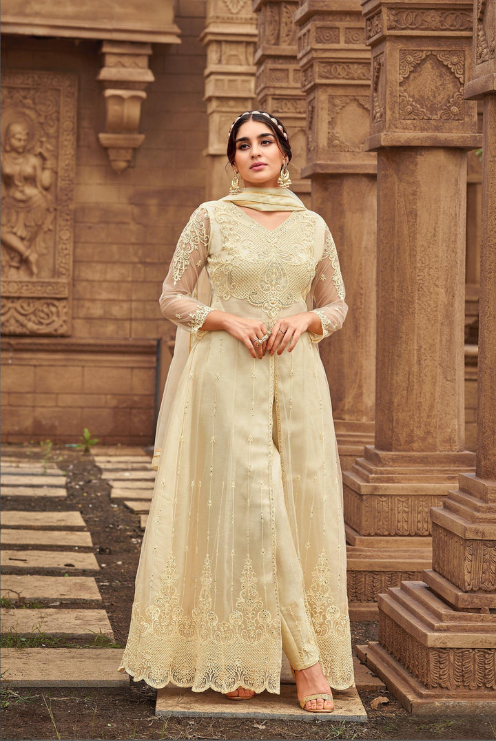 Designer Anarkali Set | Heavy Embroidery & Diamond Work for Weddings