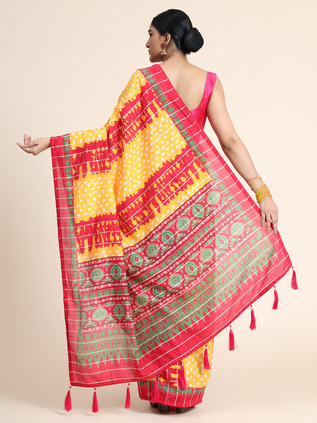 Designer Chanderi Cotton Saree | Viscose Thread & Sequin Embroidery Work