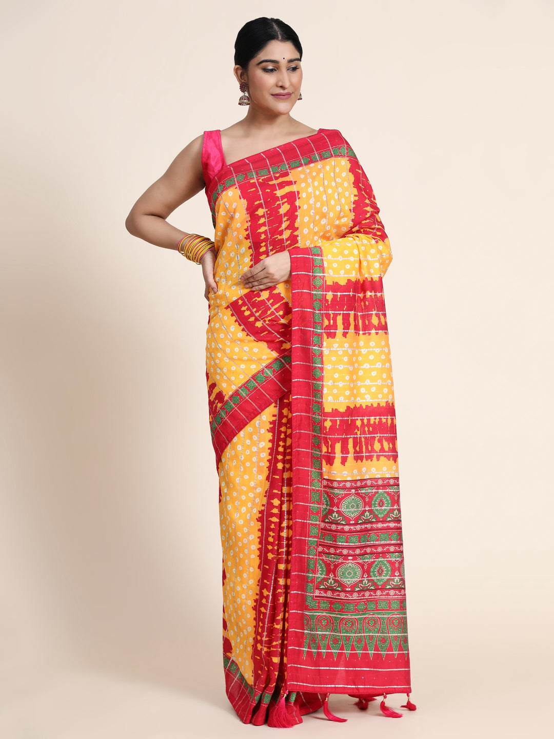 Designer Chanderi Cotton Saree | Viscose Thread & Sequin Embroidery Work