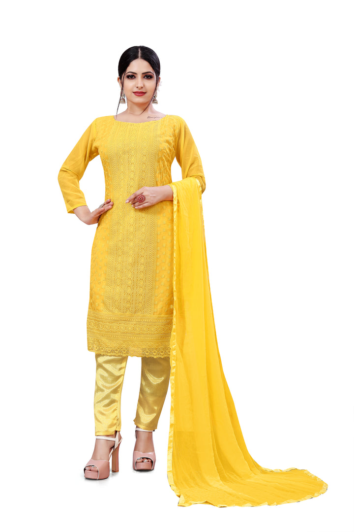 Elegant Georgette Suit for Women | Santoon Bottom & Designer Embroidery