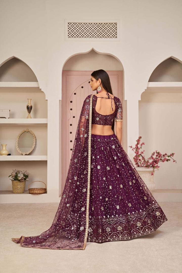 Luxurious Mono Net Lehenga with Dupatta | An Exclusive Designer Masterpiece