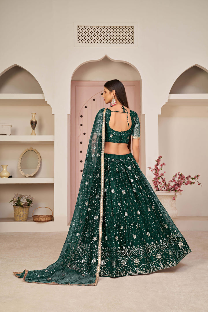 Luxurious Mono Net Lehenga with Dupatta | An Exclusive Designer Masterpiece