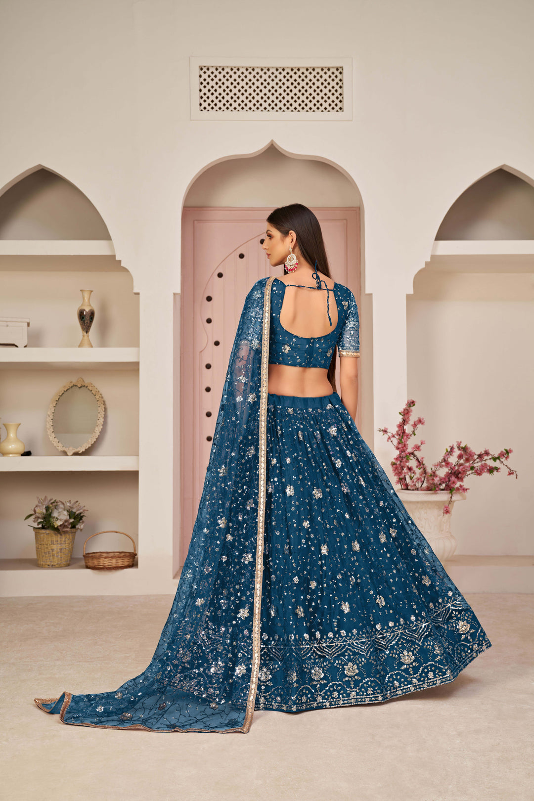 Luxurious Mono Net Lehenga with Dupatta | An Exclusive Designer Masterpiece