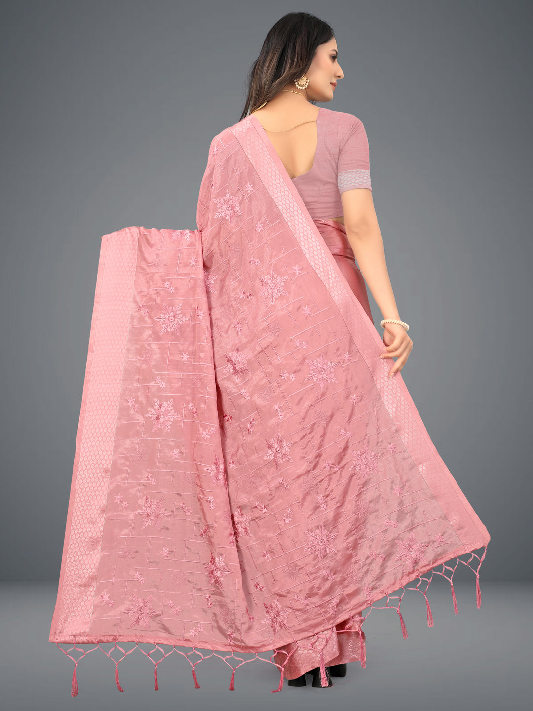 Chinon Heavy Embroidery Saree | Traditional Wedding & Party Wear | Special Event