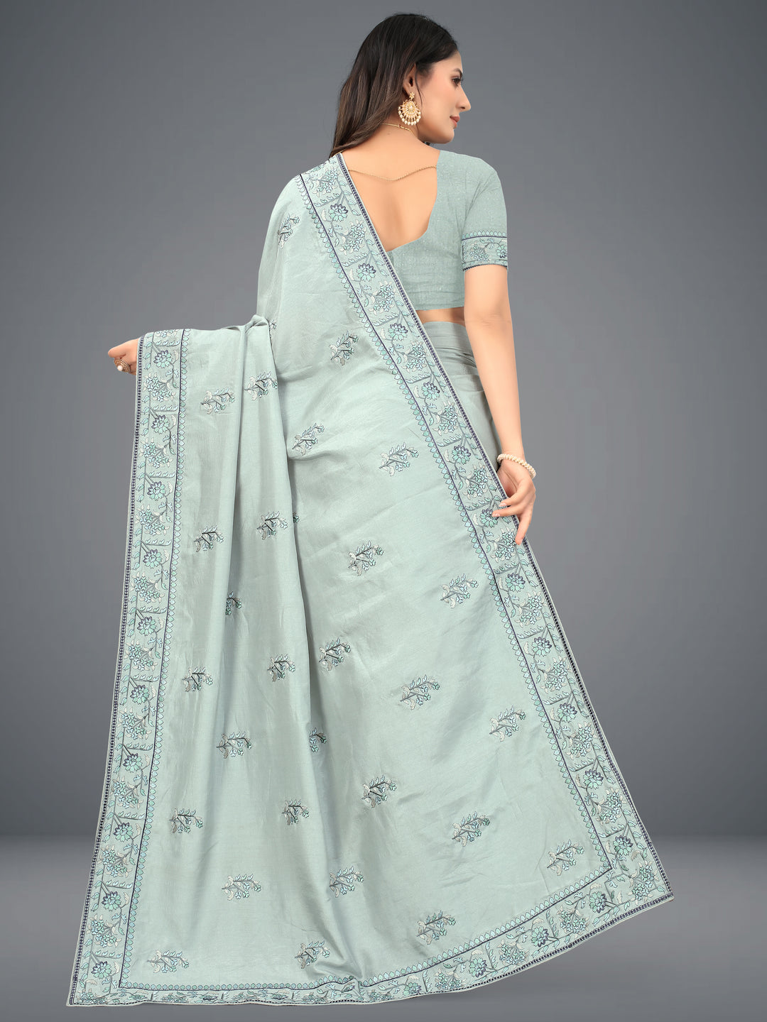 Dola-Silk Saree | Heavy Embroidery | Traditional Wedding & Party Wear | Ceremonial