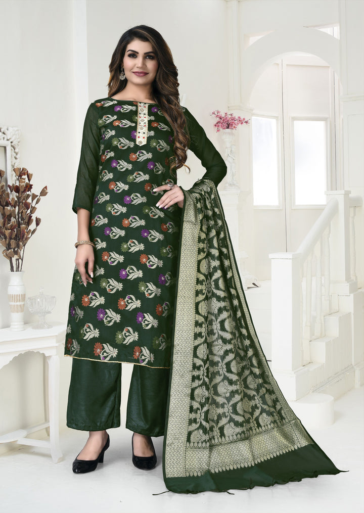 Designer Banarasi Silk Salwar Kameez | Perfect for Festive & Traditional Events