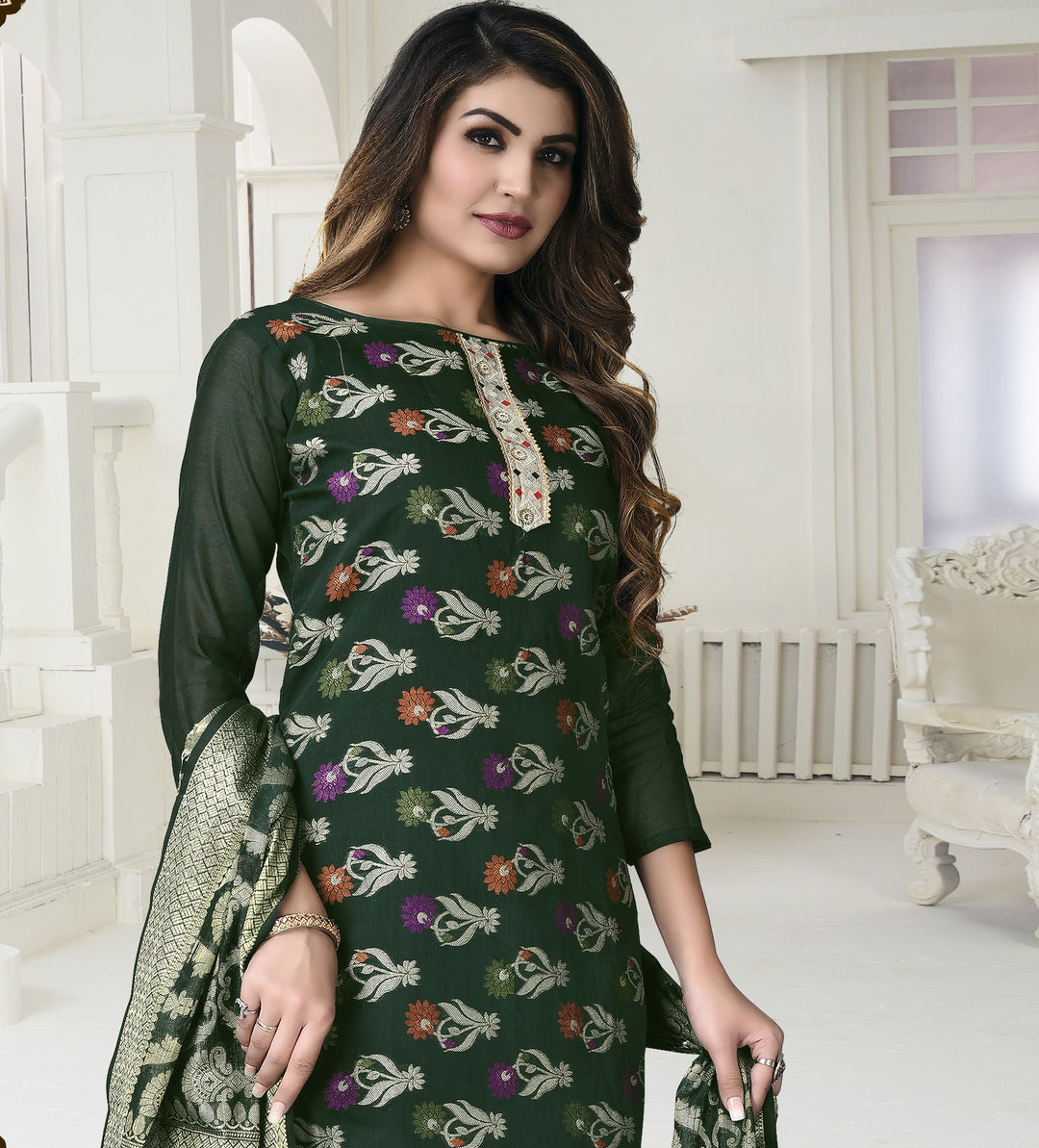 Designer Banarasi Silk Salwar Kameez | Perfect for Festive & Traditional Events