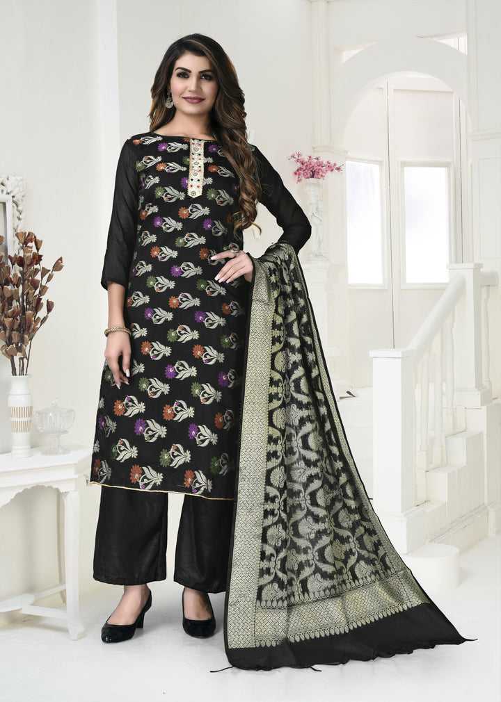 Designer Banarasi Silk Salwar Kameez | Perfect for Festive & Traditional Events