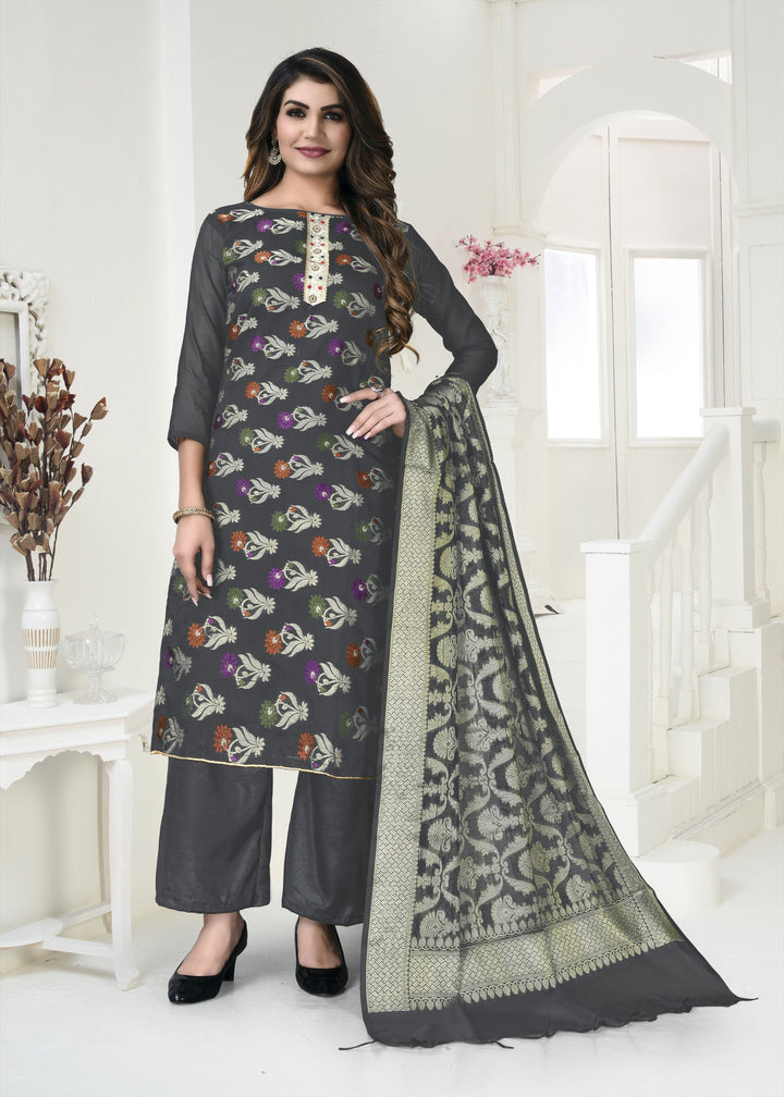 Designer Banarasi Silk Salwar Kameez | Perfect for Festive & Traditional Events