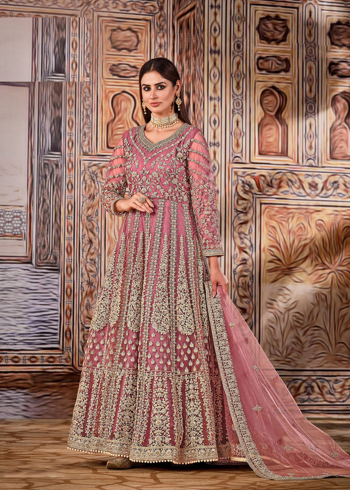 Butterfly Net Anarkali Suit | Heavy Coading, Sequins, and Hand Work with Dupatta