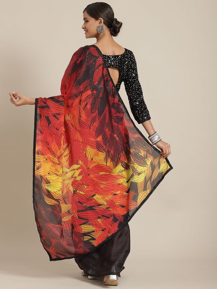 Designer Printed Silk Saree with Art-Silk Blouse | Wedding & Festive Wear