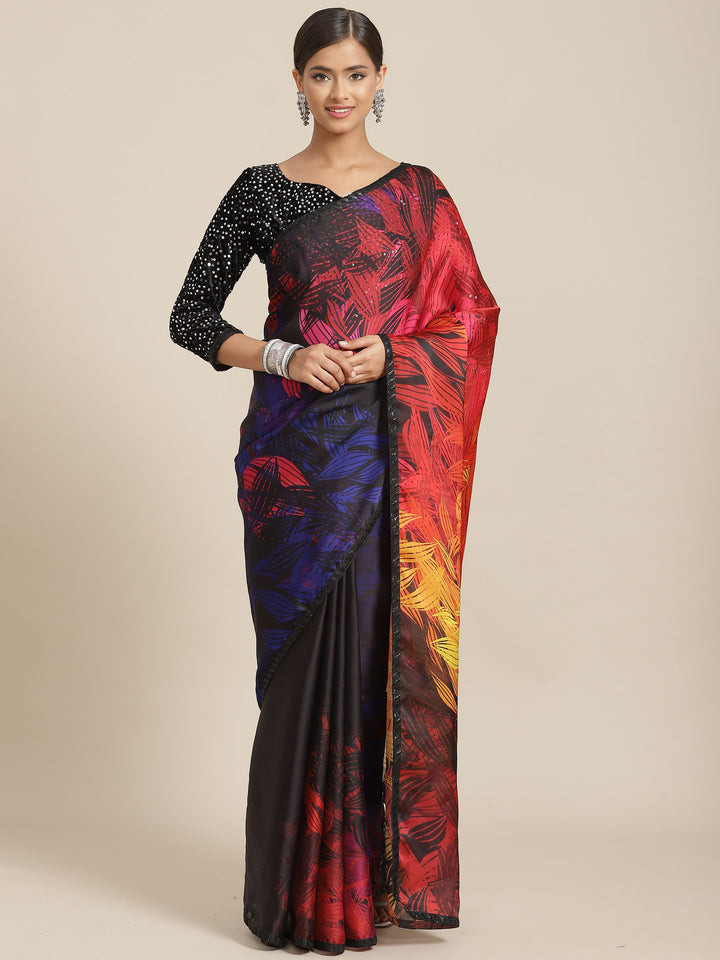 Designer Printed Silk Saree with Art-Silk Blouse | Wedding & Festive Wear