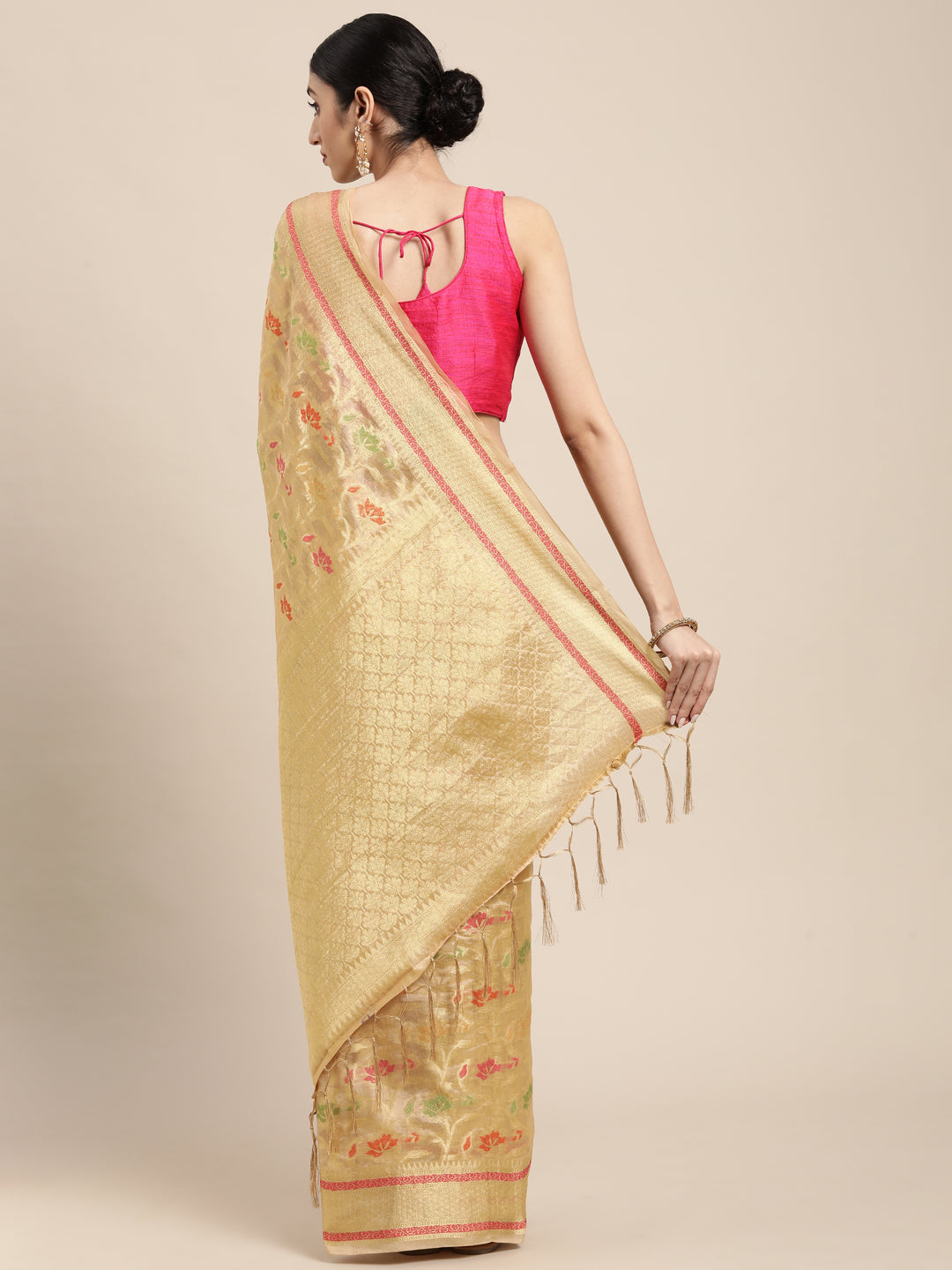 Sophisticated Organza Saree with | Unmatched Beauty for Grand Occasions