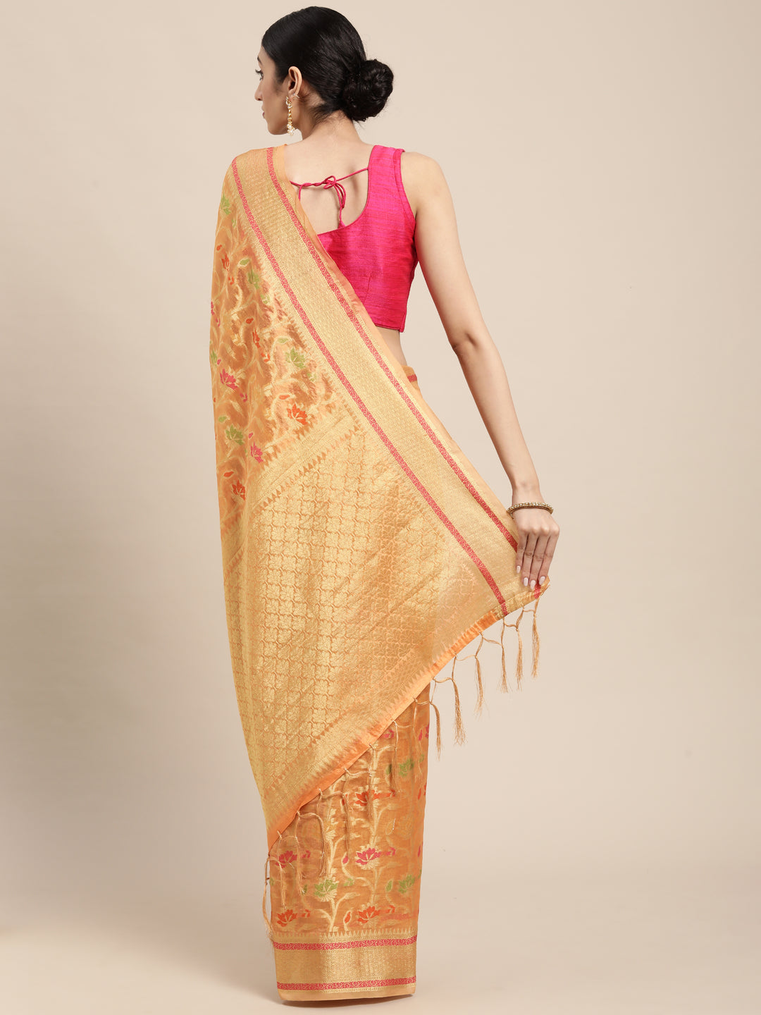 Sophisticated Organza Saree with | Unmatched Beauty for Grand Occasions