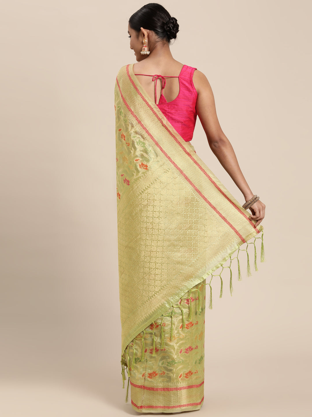 Sophisticated Organza Saree with | Unmatched Beauty for Grand Occasions