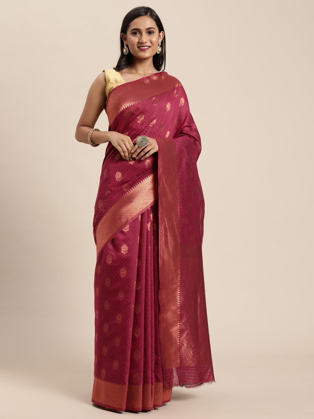 Radiant Silk Saree with | Elegance Redefined for Weddings