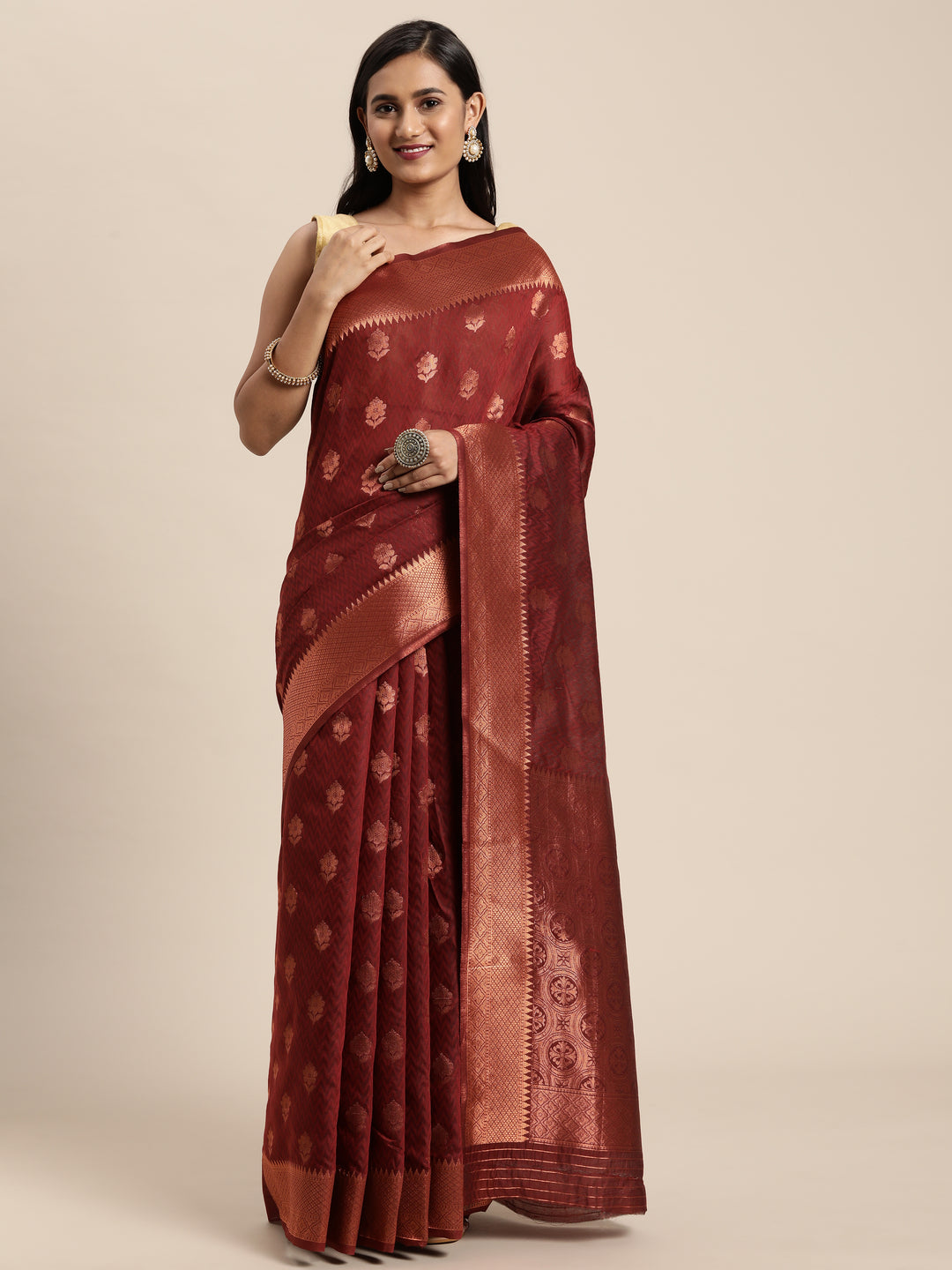 Radiant Silk Saree with | Elegance Redefined for Weddings