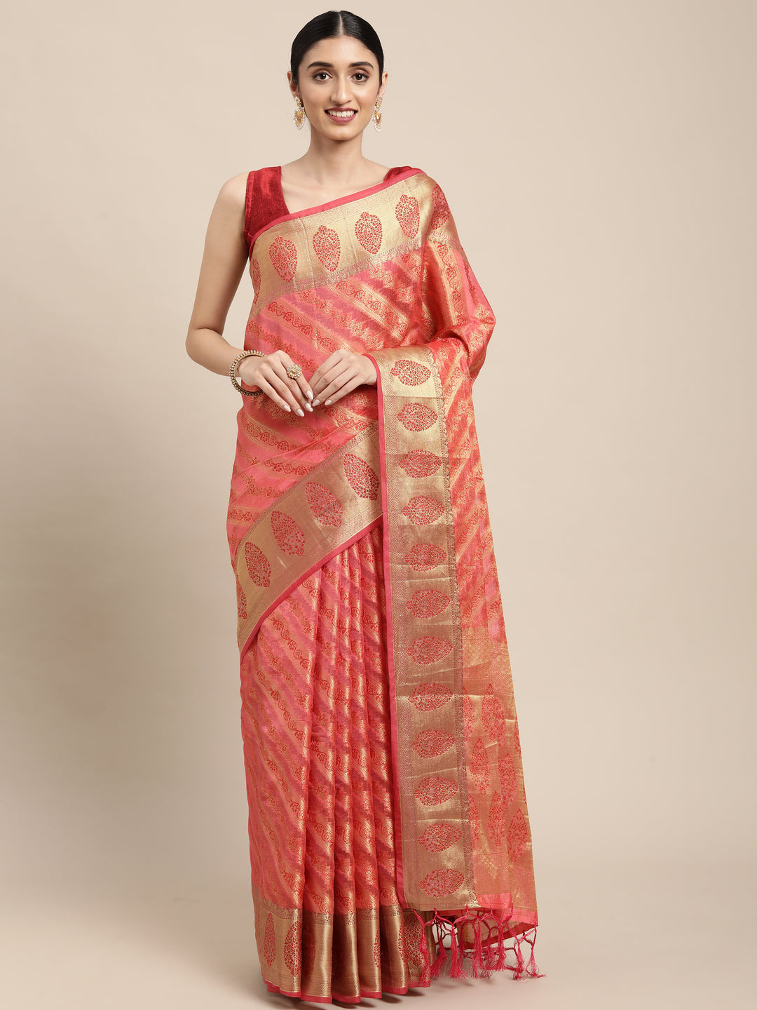 Luxurious Organza Saree with | Unmatched Beauty for Grand Occasions