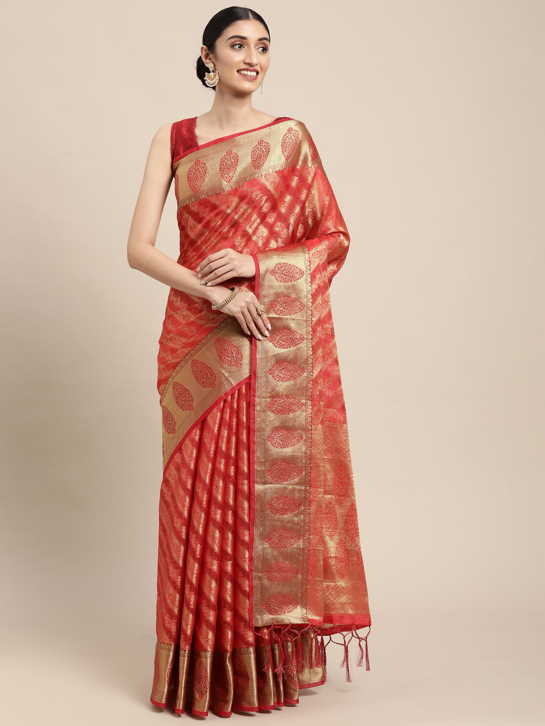 Luxurious Organza Saree with | Unmatched Beauty for Grand Occasions