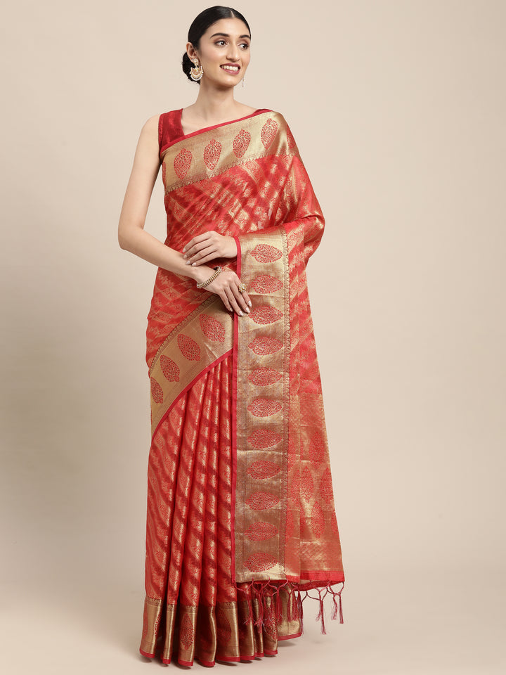 Luxurious Organza Saree with | Unmatched Beauty for Grand Occasions