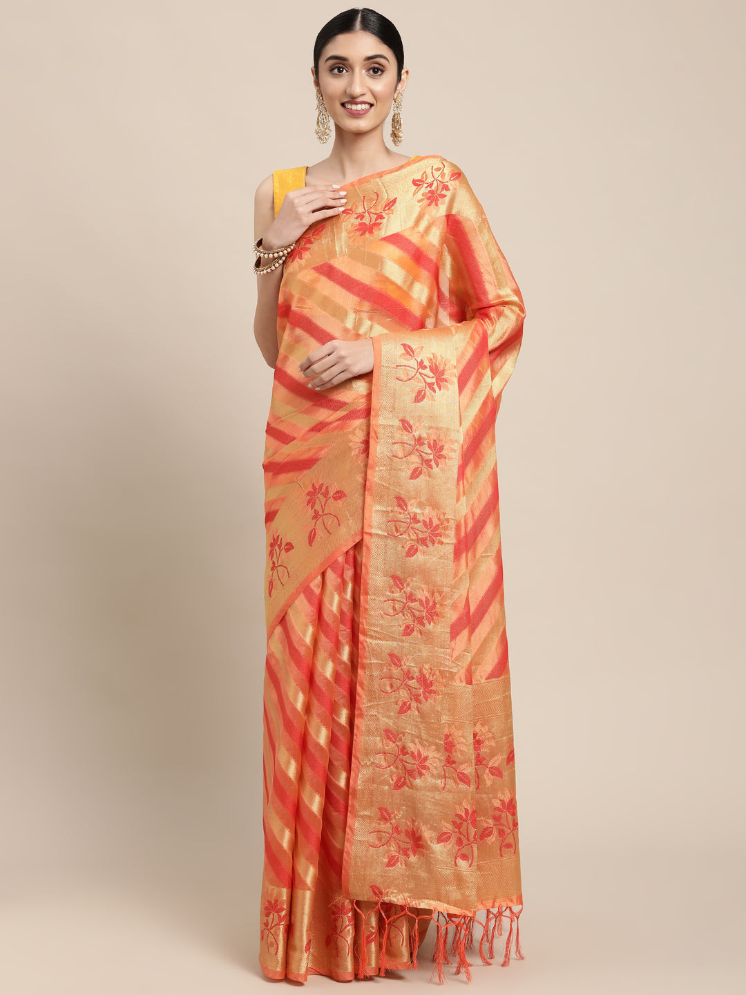 Breathtaking Organza Saree with | An Exclusive Designer Masterpiece