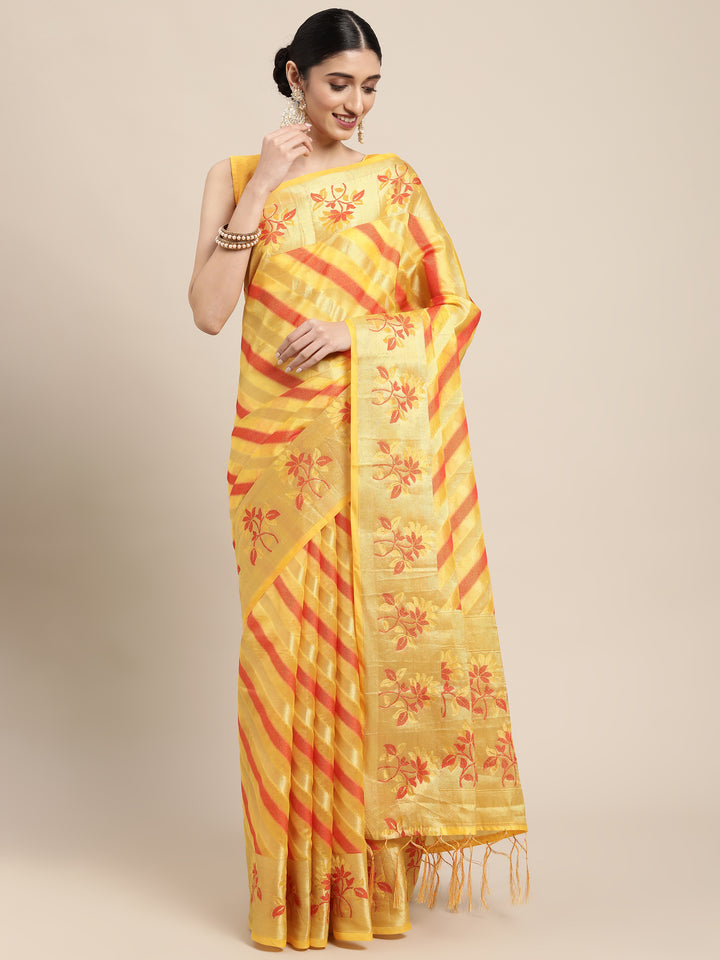 Breathtaking Organza Saree with | An Exclusive Designer Masterpiece