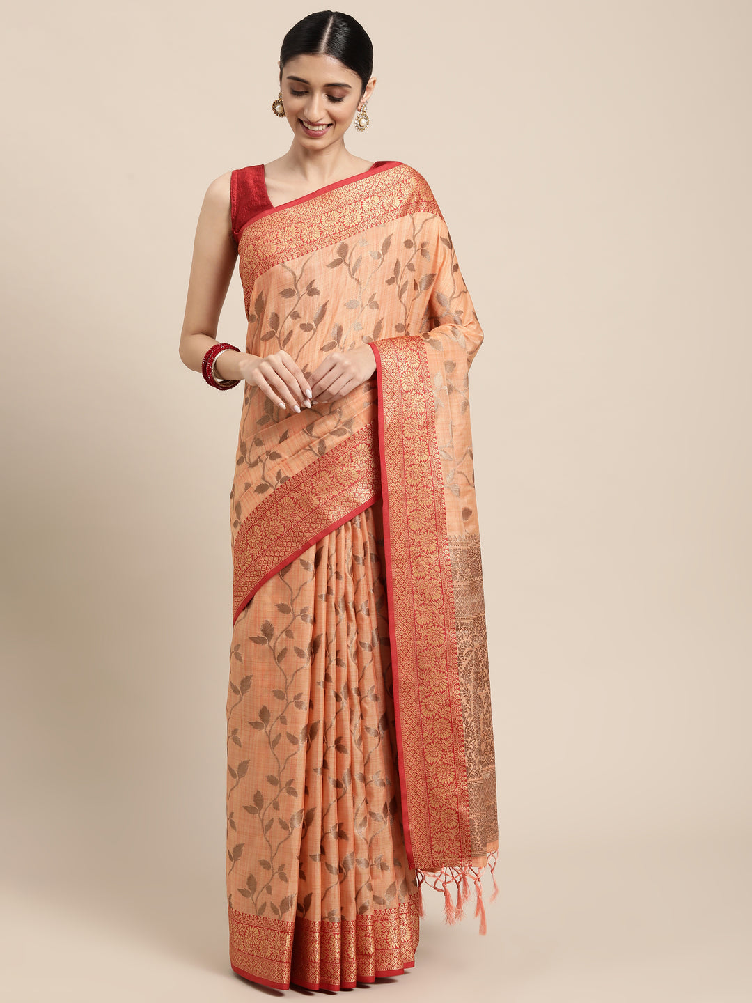 Radiant Cotton Saree with | A Stylish and Sophisticated Choice