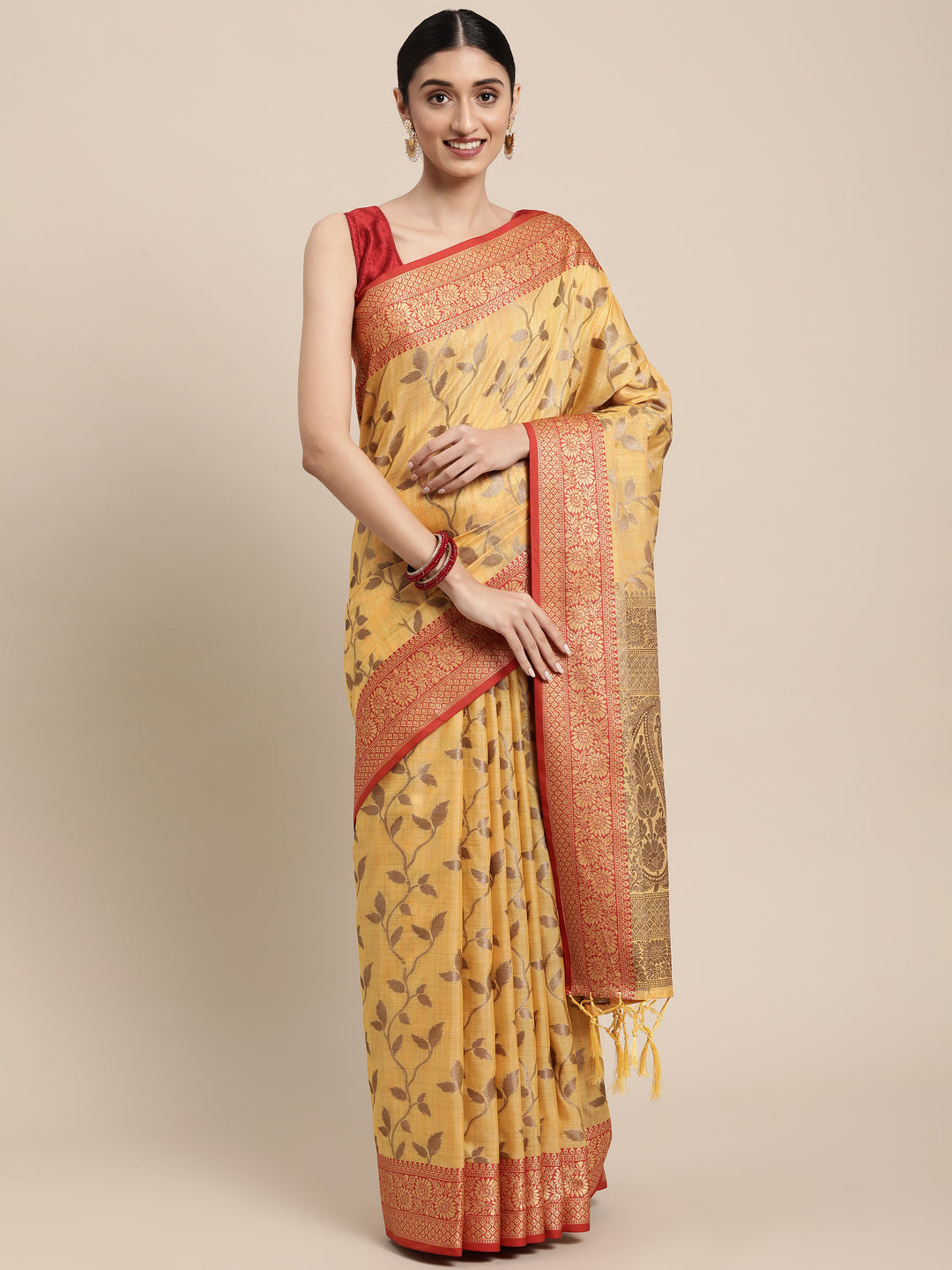 Radiant Cotton Saree with | A Stylish and Sophisticated Choice