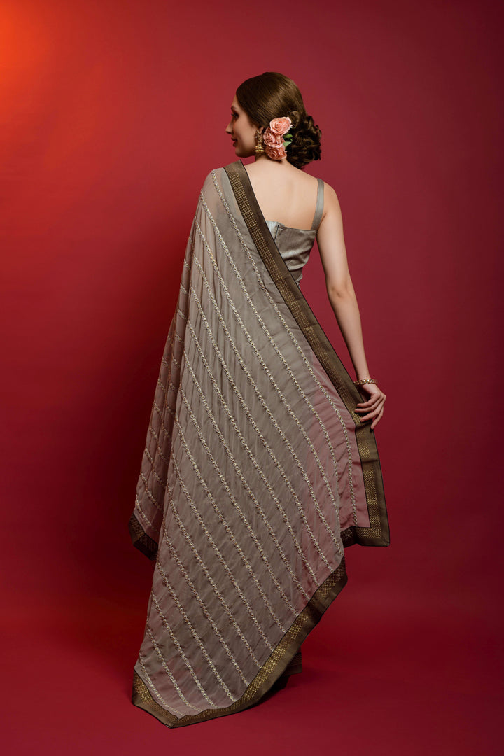 Luxurious Georgette Saree with | A Captivating Traditional Ensemble