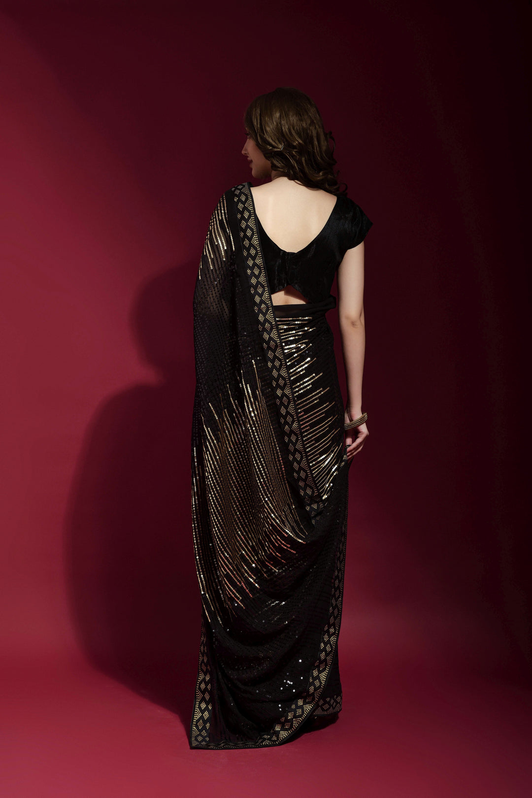 Luxurious Georgette Saree with | A Captivating Traditional Ensemble