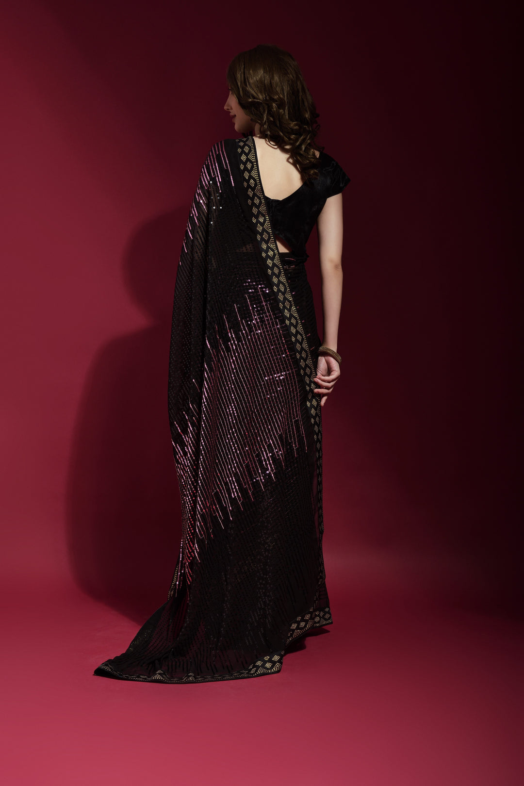 Luxurious Georgette Saree with | A Captivating Traditional Ensemble