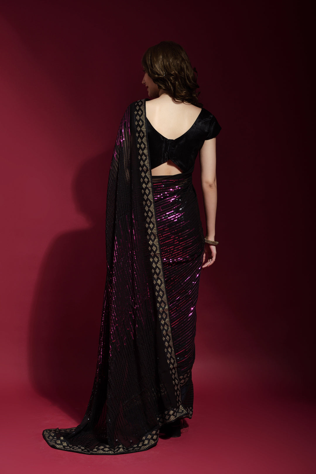 Luxurious Georgette Saree with | A Captivating Traditional Ensemble