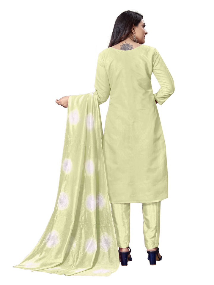 Casual Wear Modal Silk Suit | Embroidered Kameez with Chinon Dupatta