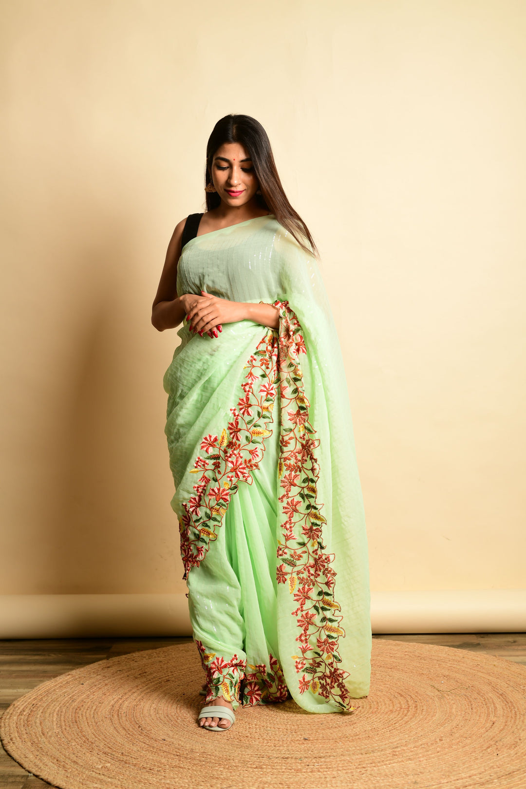 Gorgeous Georgette Saree with | An Exclusive Designer Masterpiece