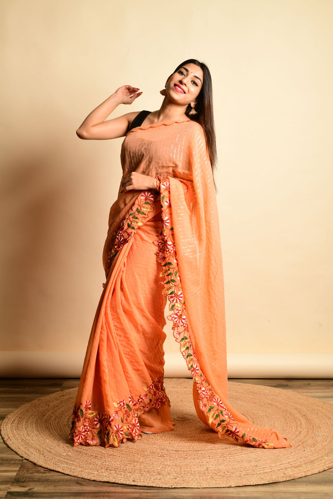 Gorgeous Georgette Saree with | An Exclusive Designer Masterpiece