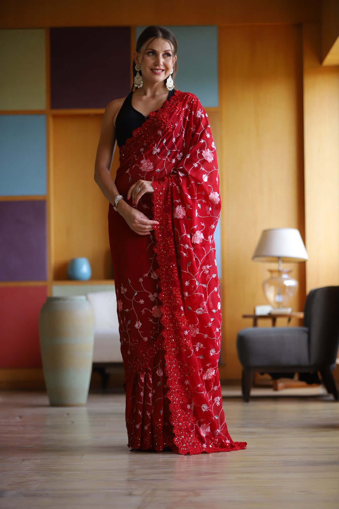 Elegant Georgette Saree with | Perfect for Special Celebrations